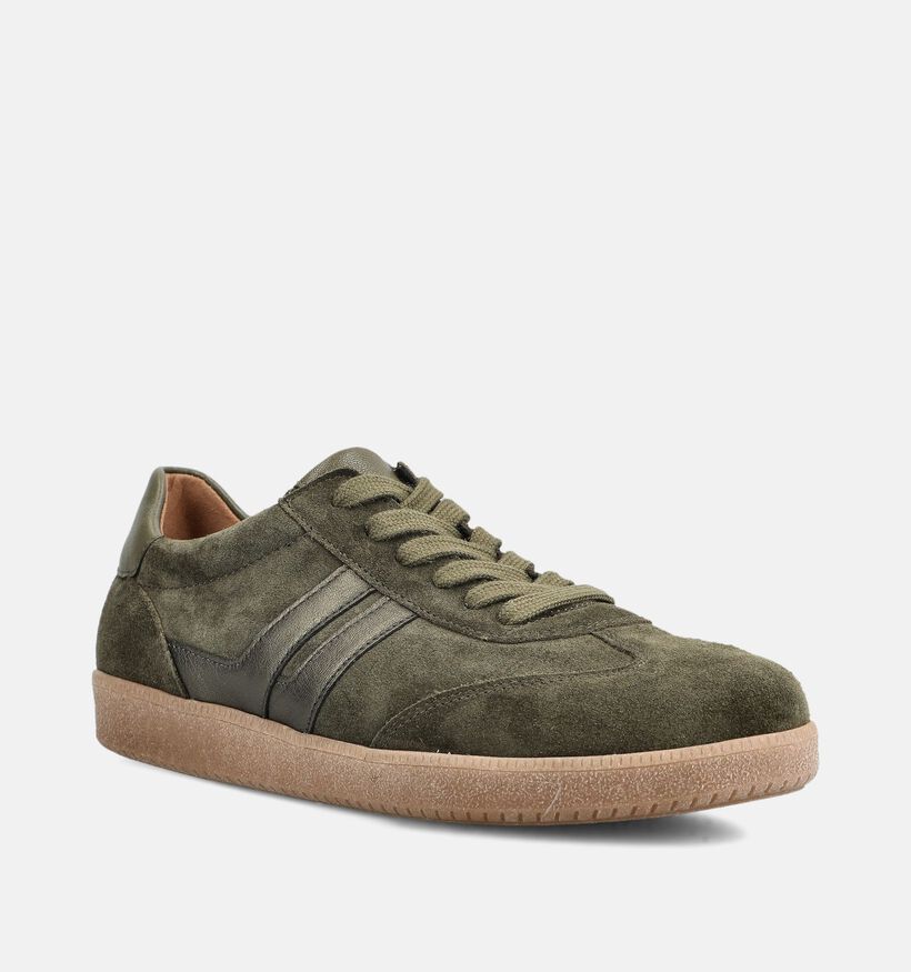 Gabor Kakigroene Sneakers voor dames (380041) - geschikt voor steunzolen