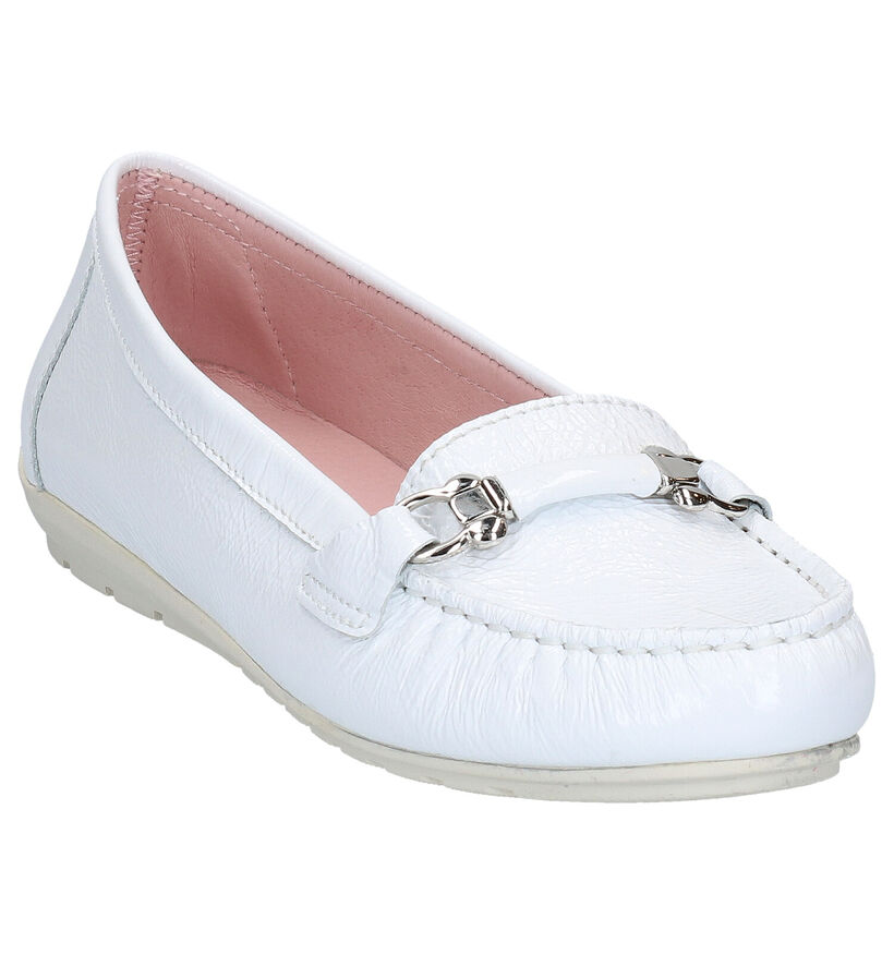 River Woods Ava Mocassins en Blanc en verni (271176)