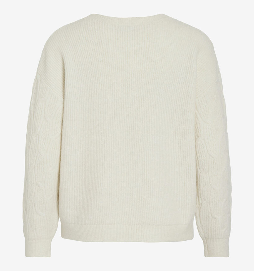 Vila Vilassia O-Neck Lichtbeige Pull voor dames (361319)