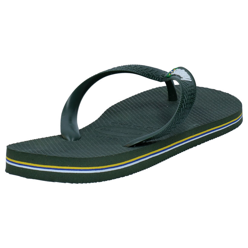 Havaianas Brasil Logo Blauwe Teenslippers in kunststof (289870)