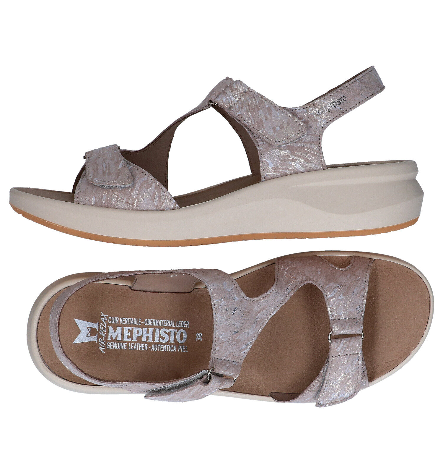 Mephisto Tiara Taupe Sandalen Dames Sandalen Online op TORFS.BE