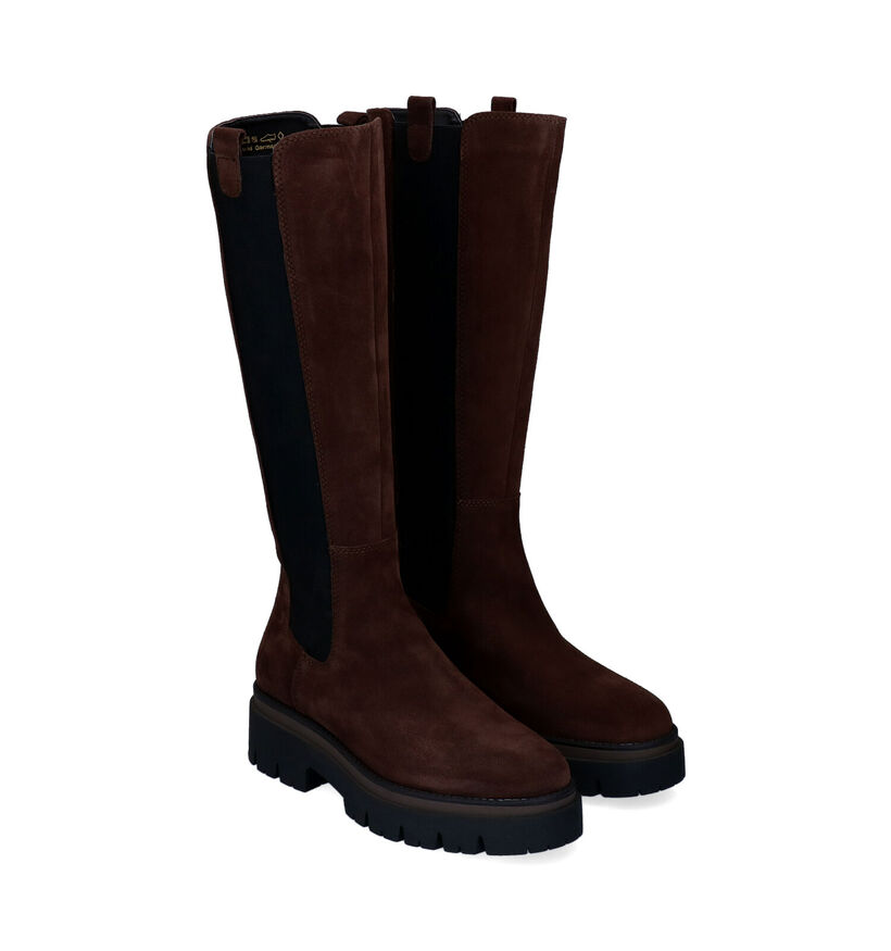 Tamaris Touch it Bruine Laarzen in nubuck (300124)