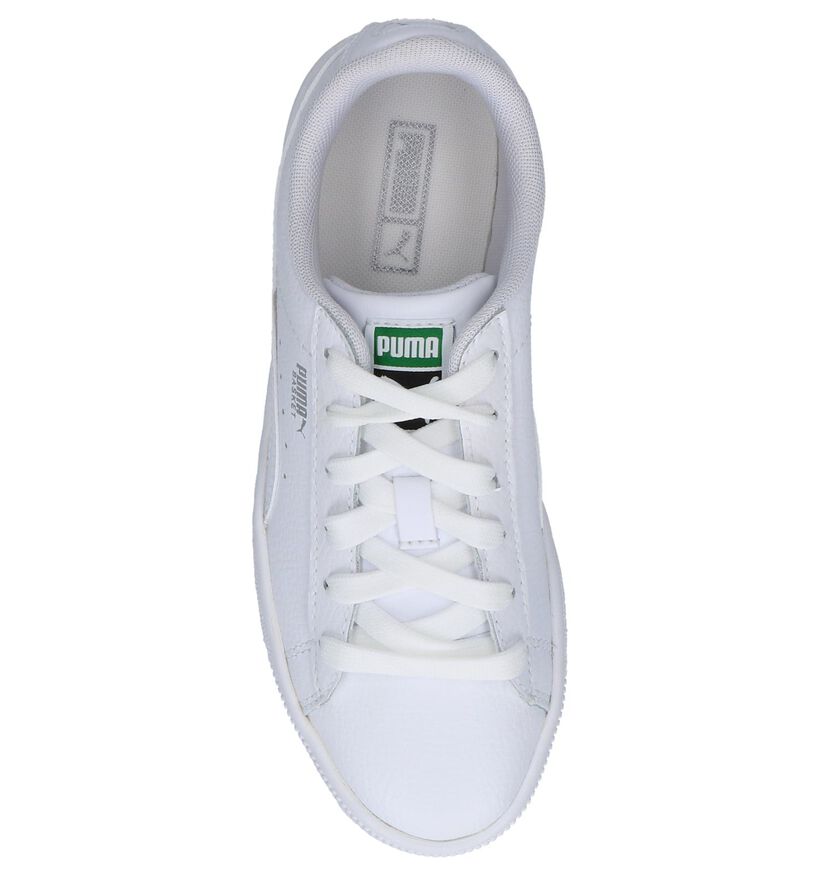 Puma Basket Classic Sneakers en Blanc en cuir (265645)