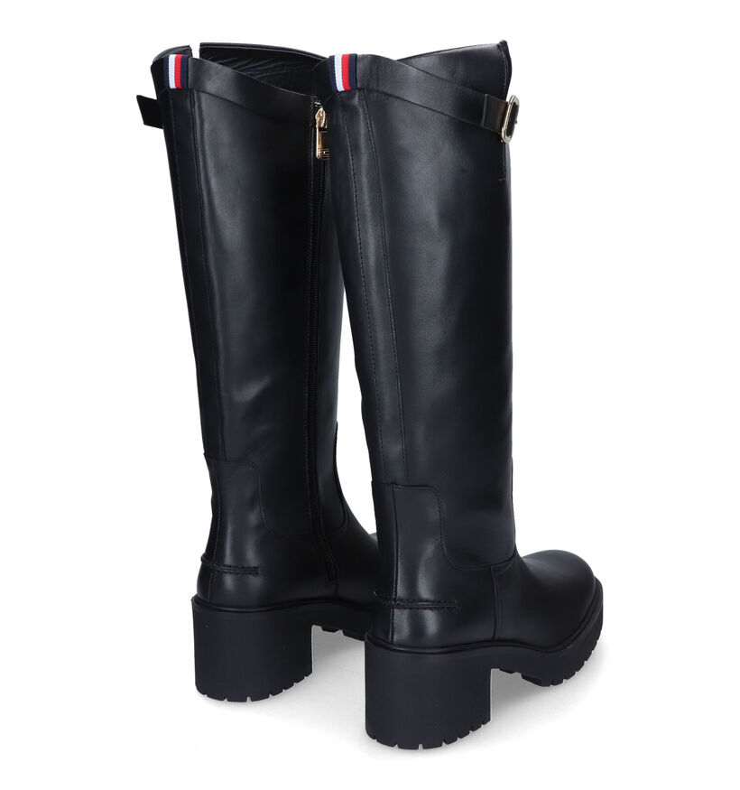 Tommy Hilfiger Belt Buckle Bottes hautes en Noir pour femmes (314138)
