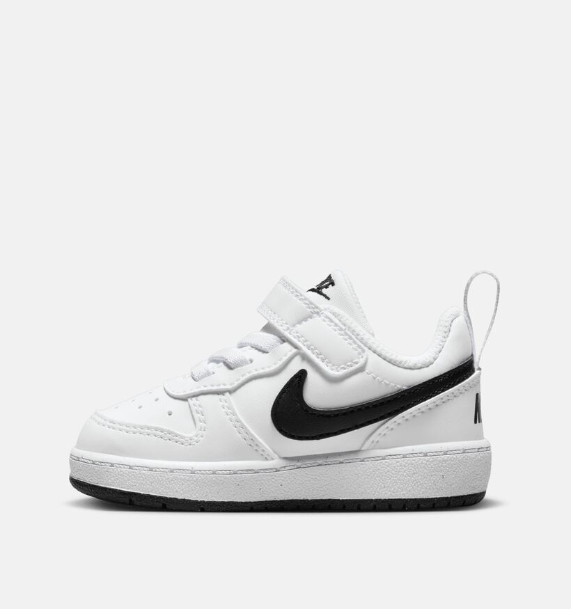 Nike Court Borough Low TD Witte Sneakers voor jongens, meisjes (357360) - geschikt voor steunzolen