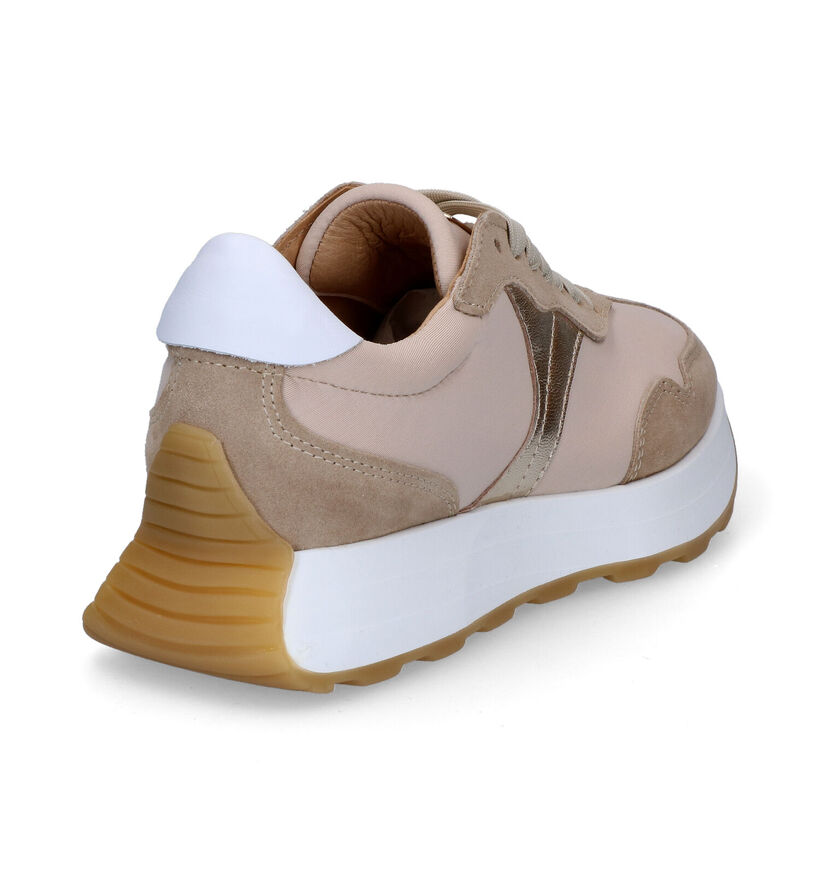 Scapa Beige Sneakers voor dames (307043) - geschikt voor steunzolen