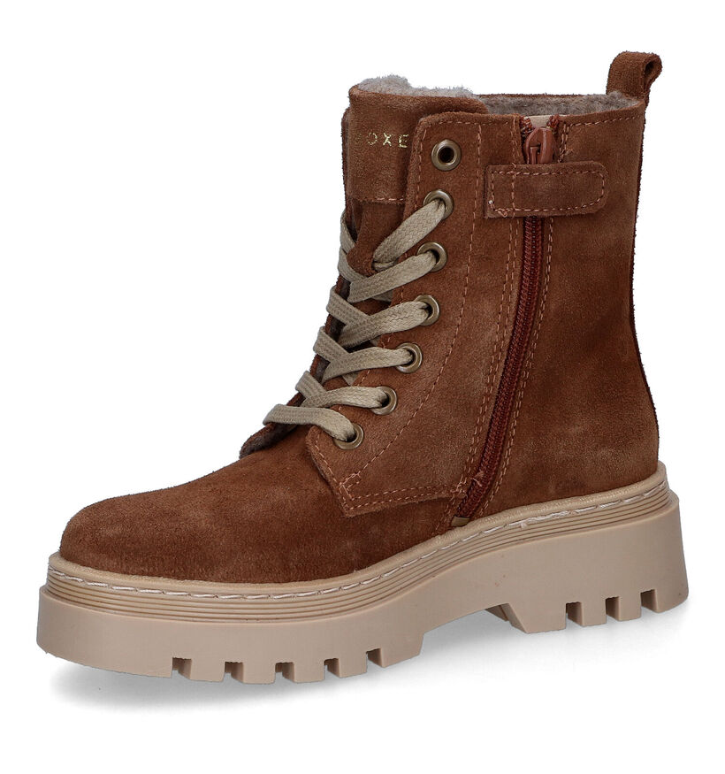 Bullboxer Bottines robustes en Cognac en nubuck (325290)