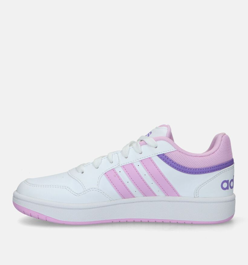 adidas Hoops 3.0 Witte Sneakers voor meisjes (326928) - geschikt voor steunzolen