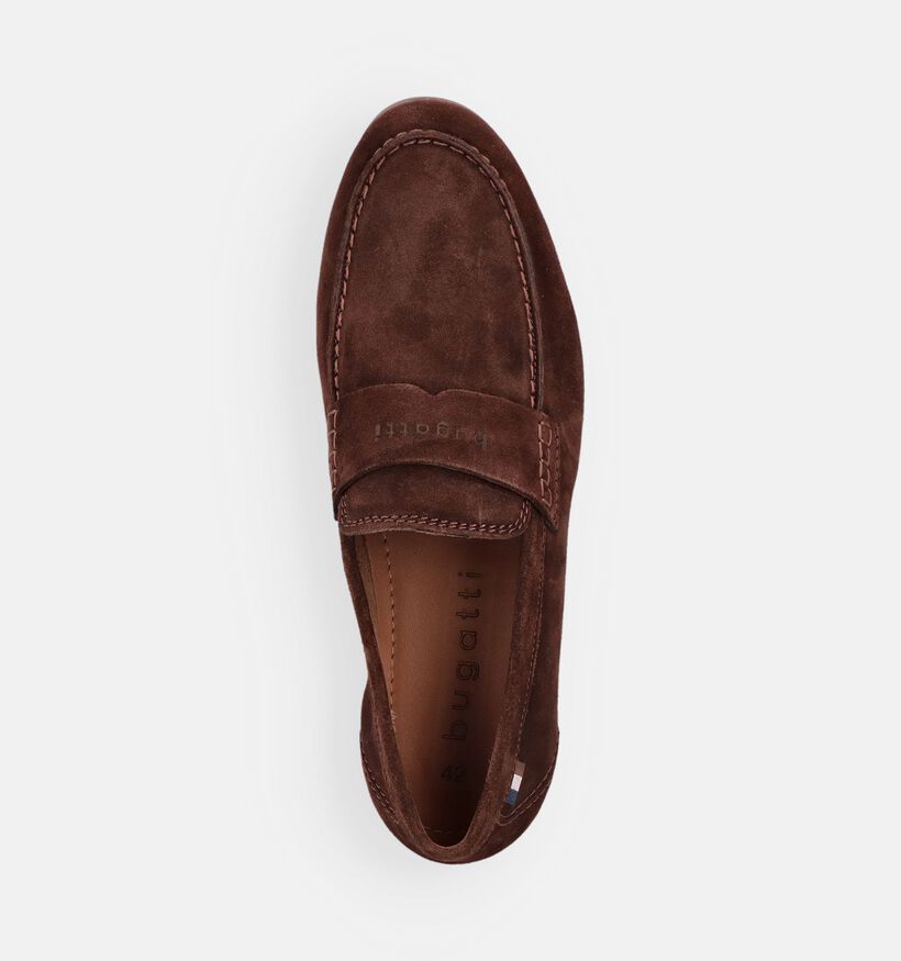 Bugatti Trip Su&egrave;de Donkerbruine Loafers voor heren (370726)