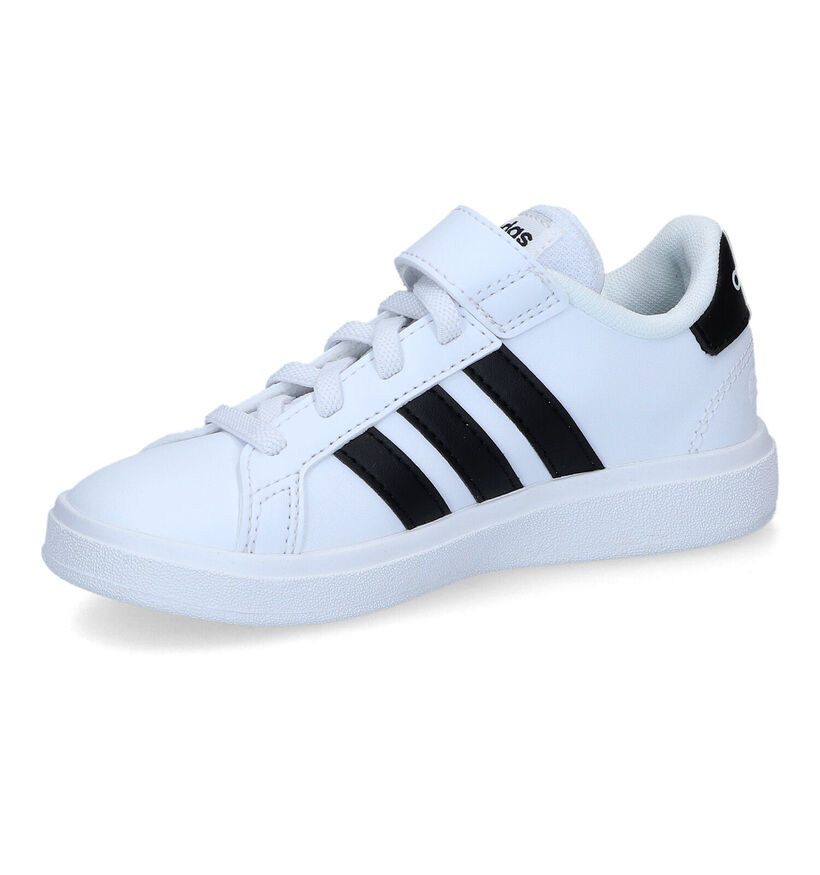 adidas Grand Court 2.0 Baskets en Blanc pour filles, garçons (314995) - pour semelles orthopédiques