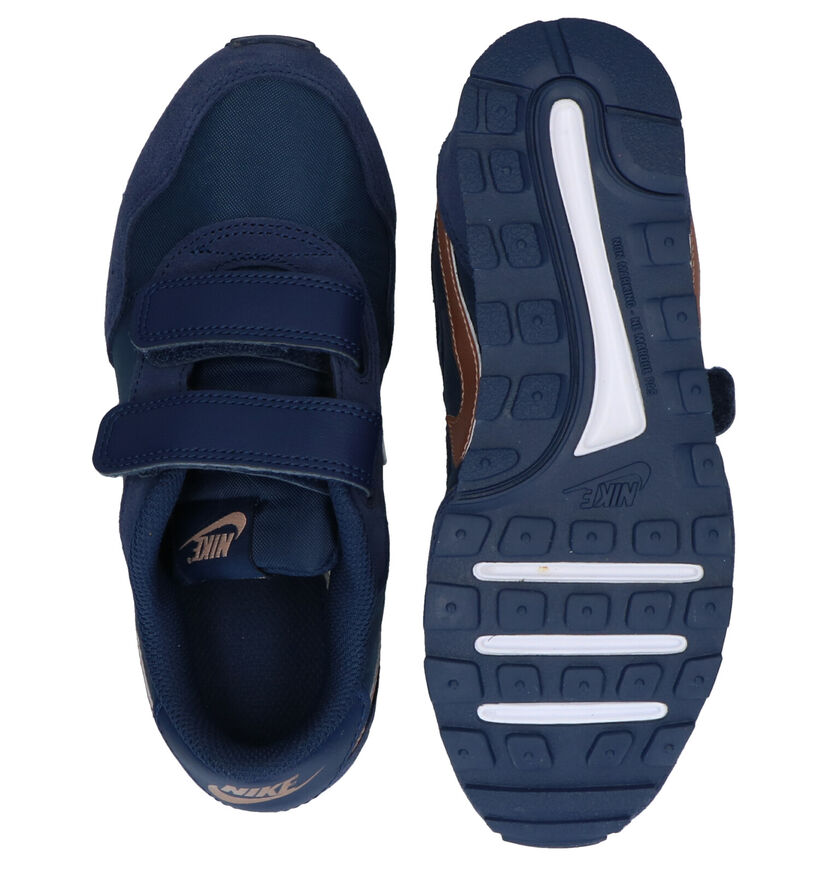 Nike MD Valiant PS Blauwe Sneakers in leer (277515)