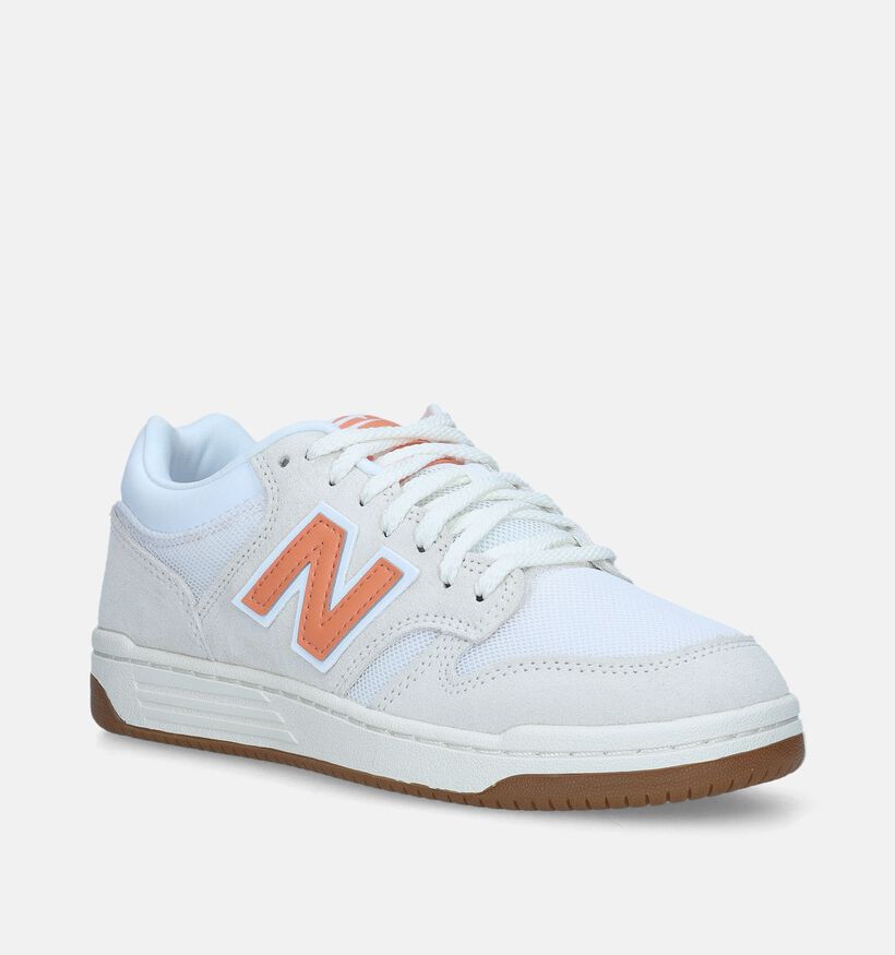 New Balance BB 480 Baskets en Blanc pour femmes (343065) - pour semelles orthopédiques