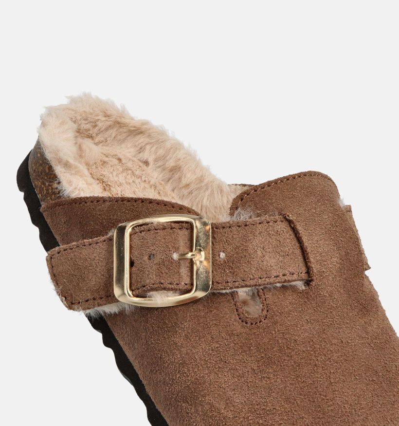 Little David Bruine Open Pantoffels voor meisjes, jongens (364937)