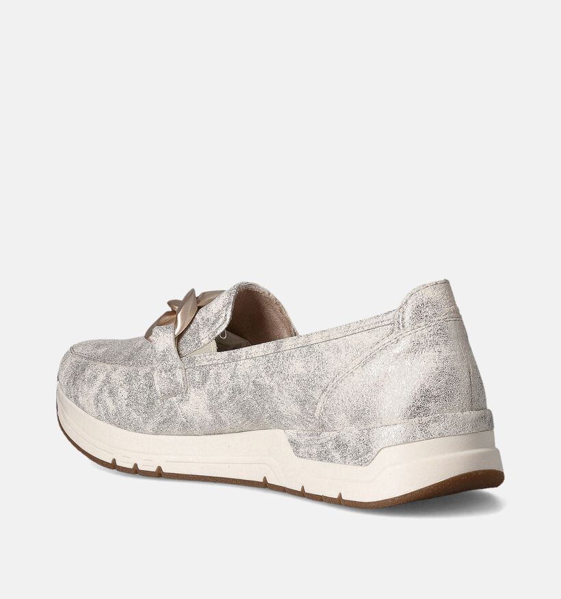Rieker Gouden Mocassins voor dames (351237) - geschikt voor steunzolen