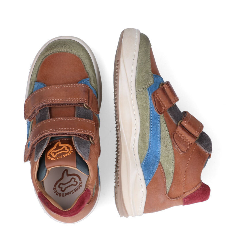 STONES and BONES Tanos Bottines en Cognac pour garçons (313860) - pour semelles orthopédiques