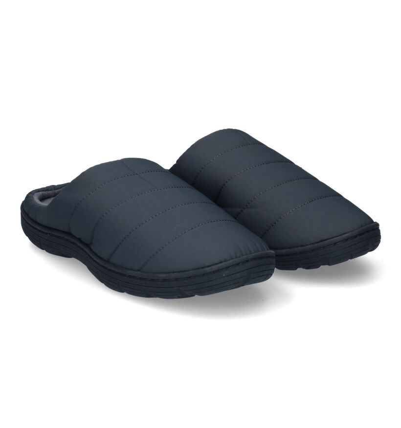 BBS Pantoufles ouvertes en Noir en textile (331482)