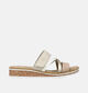 Rieker Beige Slippers met sleehak voor dames (354932)