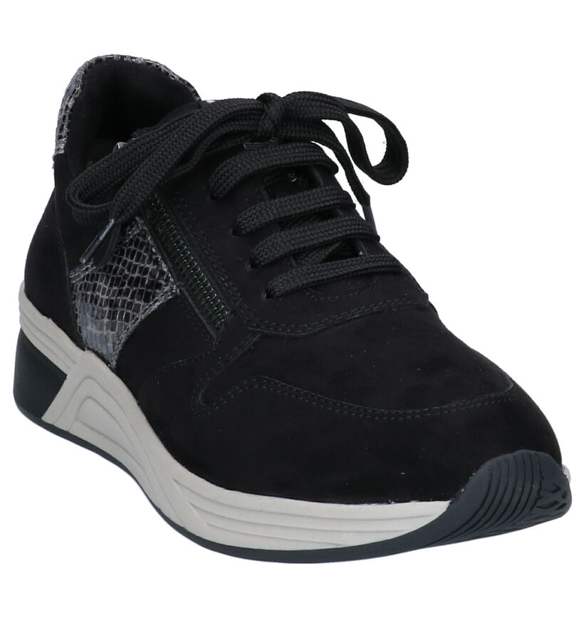 Marco Tozzi Chaussures à lacets en Noir en textile (280494)