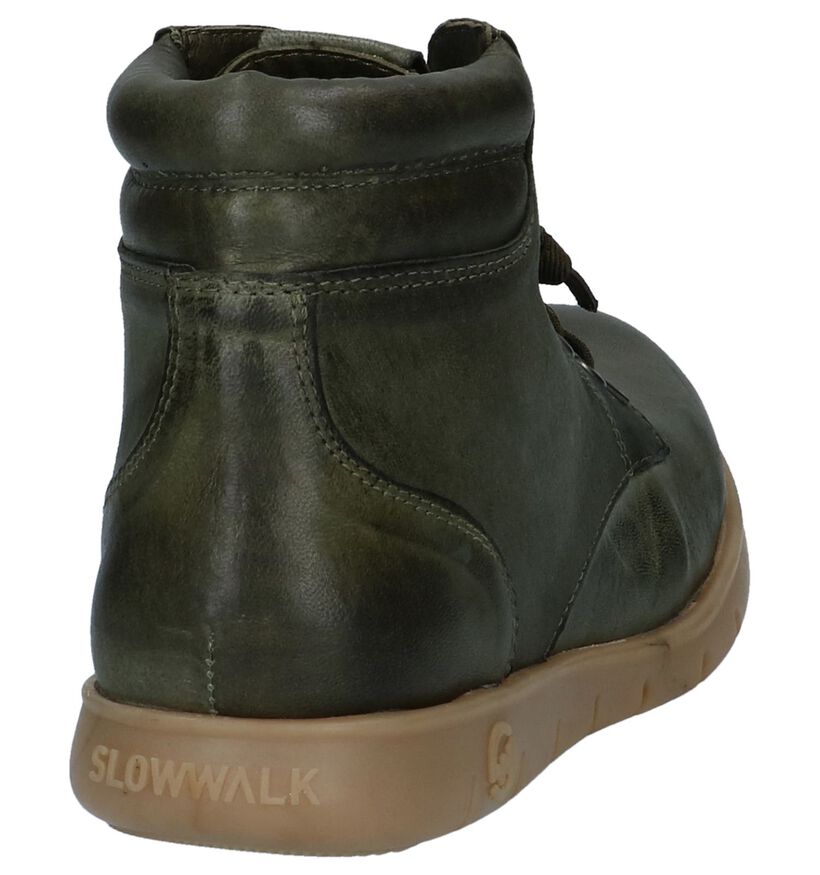 Donkergroene Geklede Boots Slowwalk Baiona, , pdp