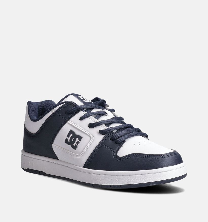 DC Shoes Manteca 4 Baskets en Blanc/Bleu pour hommes (366438) - pour semelles orthopédiques