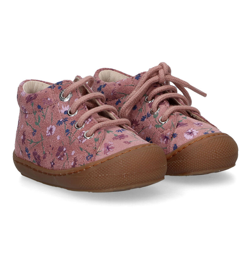 Naturino Cocoon Paarse Babyschoenen voor meisjes (316128) - geschikt voor steunzolen