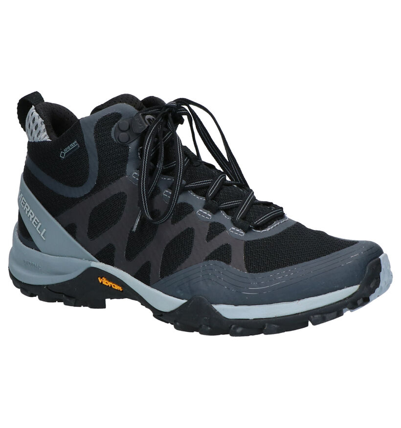 Merrell Siren Zwarte Wandelschoenen in daim (259377)