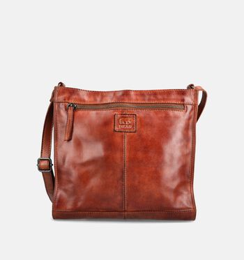 Bear Design Schoudertassen Cognac/Bruin/Rood