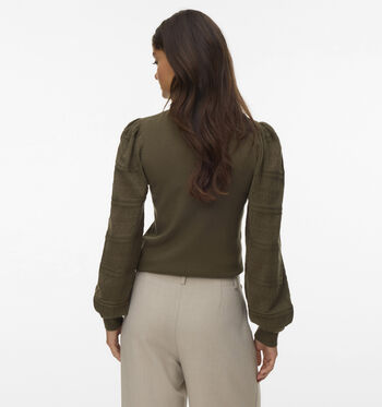Vero Moda Pulls Beige/Vert