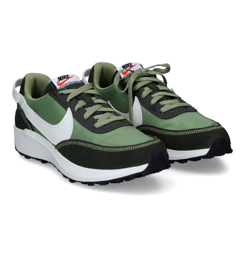 Nike Waffle Debut Baskets en Vert pour hommes (316506) - pour semelles orthopédiques