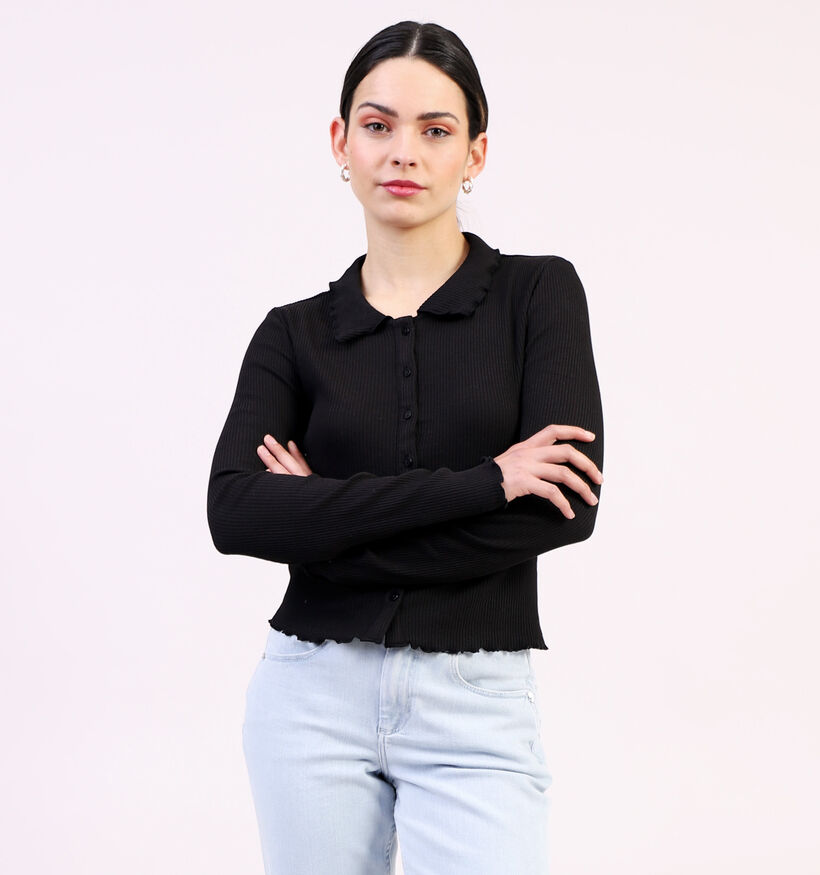 Pieces Tegan Cardigan en Noir pour femmes (326803)