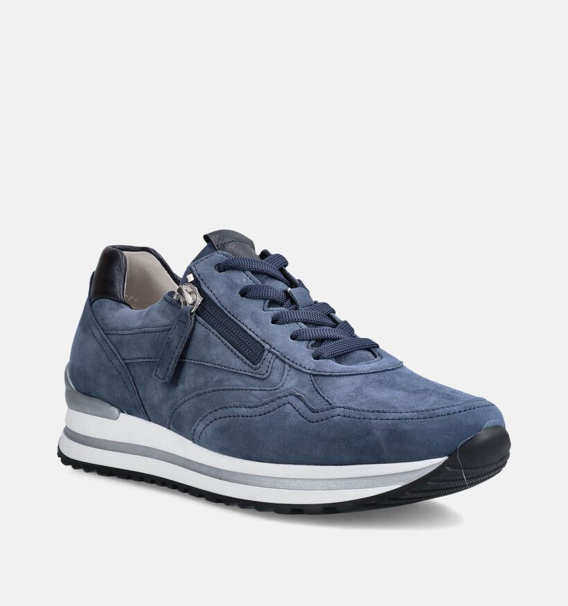 Gabor Blauwe Sportieve Sneakers voor dames (368371) - geschikt voor steunzolen