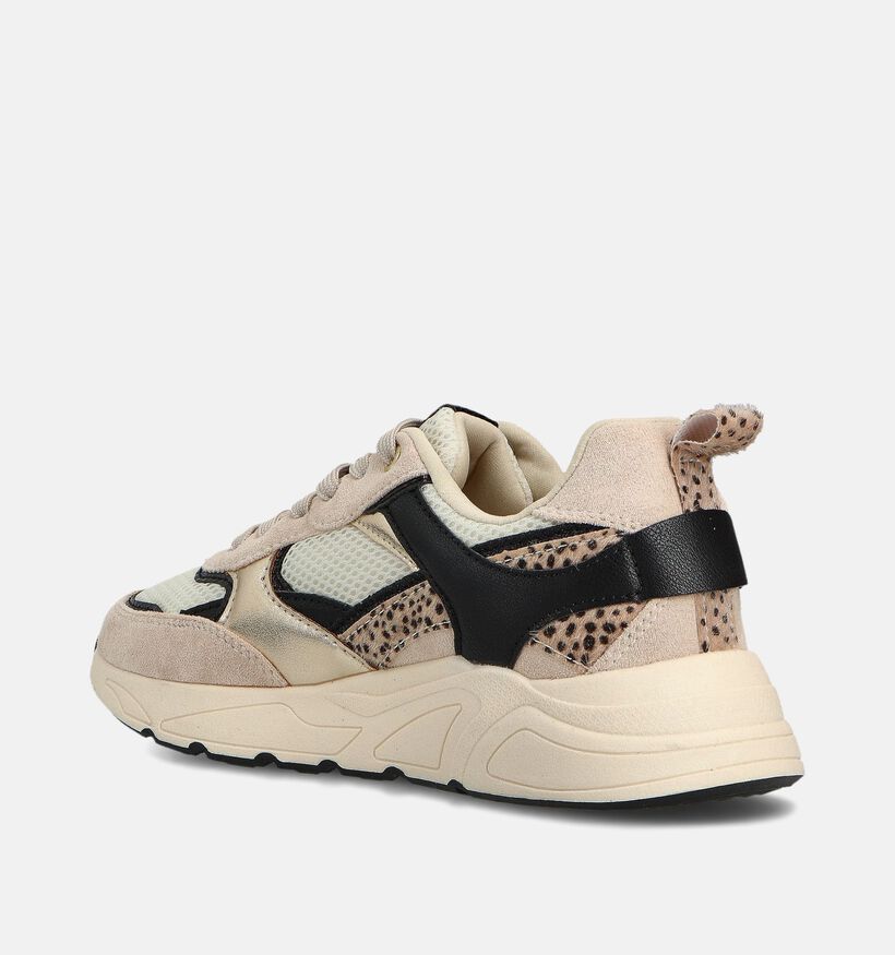 Posh by Poelman Beige Sneakers voor dames (361273) - geschikt voor steunzolen
