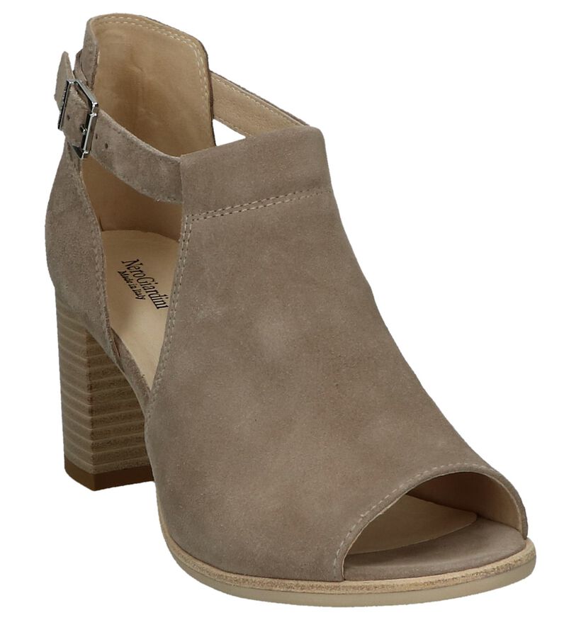 NeroGiardini Escarpins montants en Taupe en daim (259894)