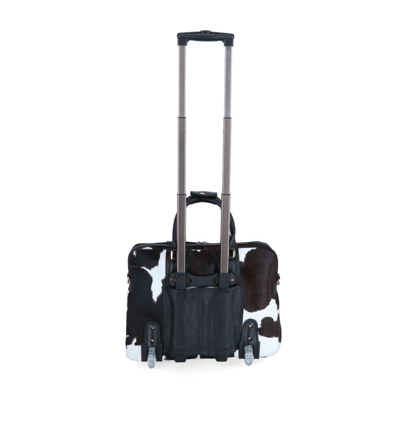 Olivia Lauren Cowhide Zwarte Laptoptas voor dames (364302)