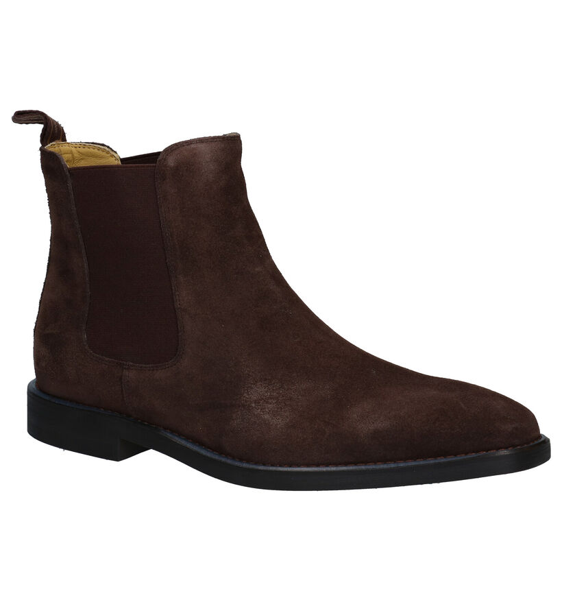 Steptronic Mayfair Chelsea Boots en Marron en nubuck (281382)