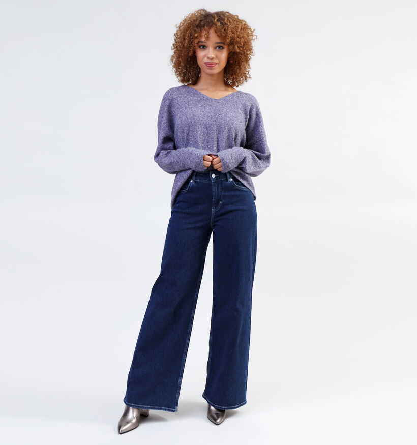 Vero Moda Doffy Paarse Trui met v-hals voor dames (328973)