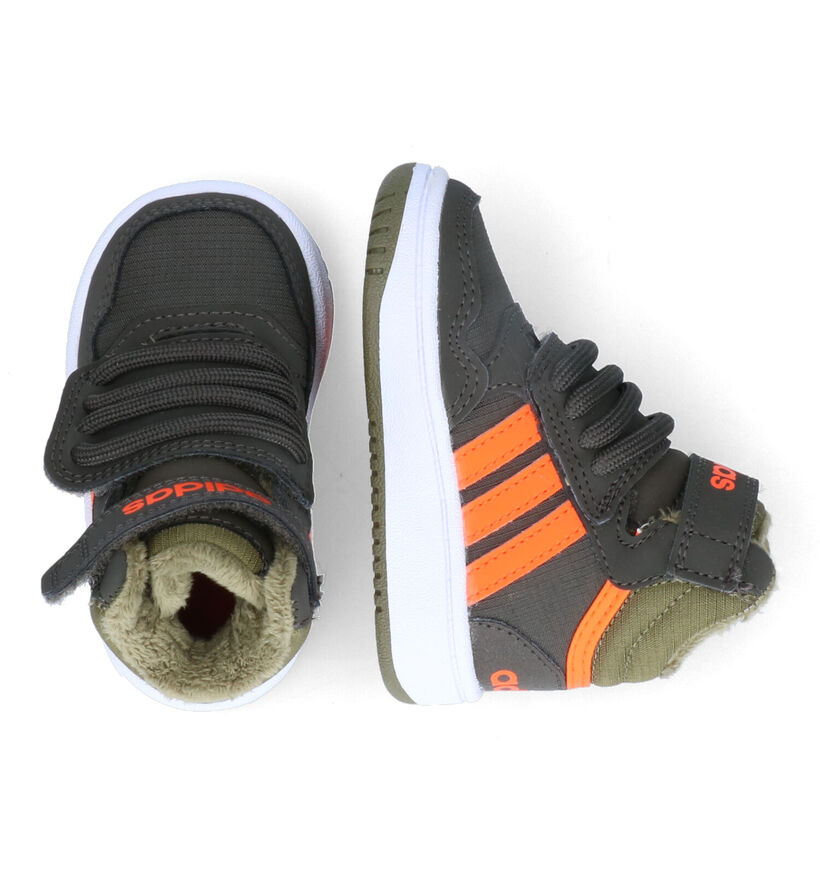 adidas Hoops Mid 3.0 Kaki Sneakers voor jongens (314982) - geschikt voor steunzolen
