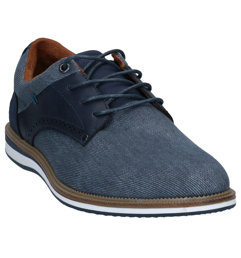 Sprox Chaussures à lacets en Bleu en simili cuir (292522)