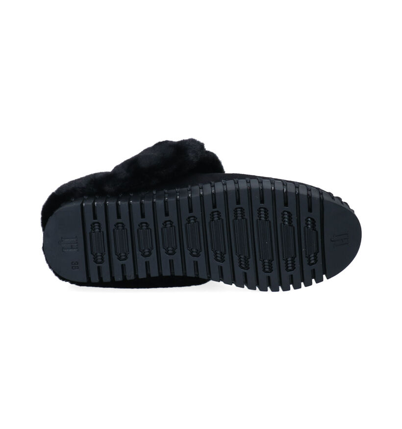 Ilse Jacobsen Tulip Pantoufles en Noir pour femmes (299566)