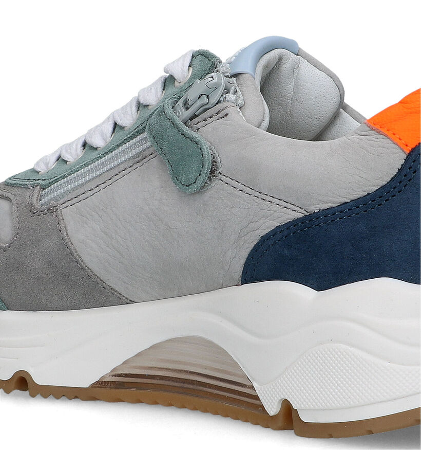 STONES and BONES Falcan Blauwe Veterschoenen in nubuck (325938)