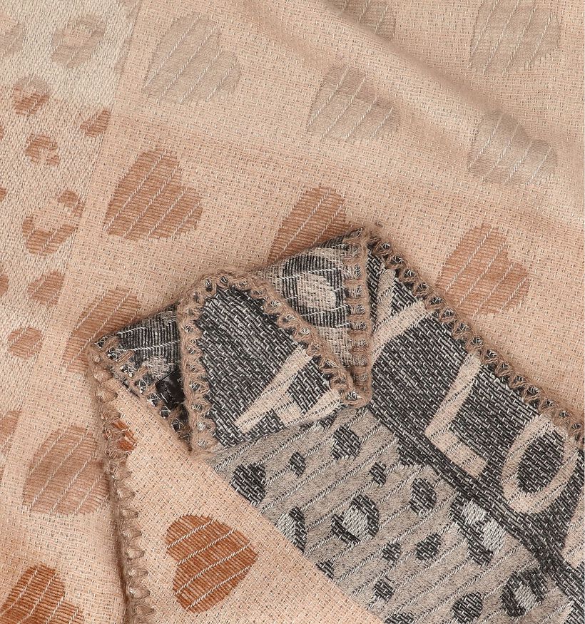 Via Limone Châle en Marron/Beige pour femmes (367378)