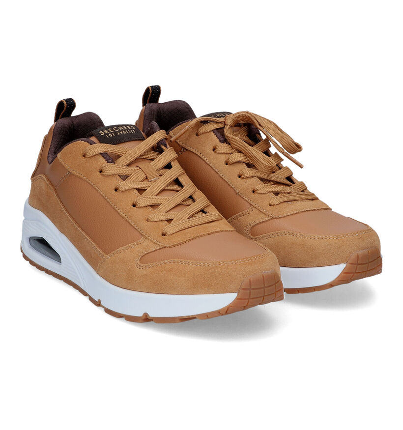 Skechers Uno Strace Baskets en Noir pour hommes (343005)
