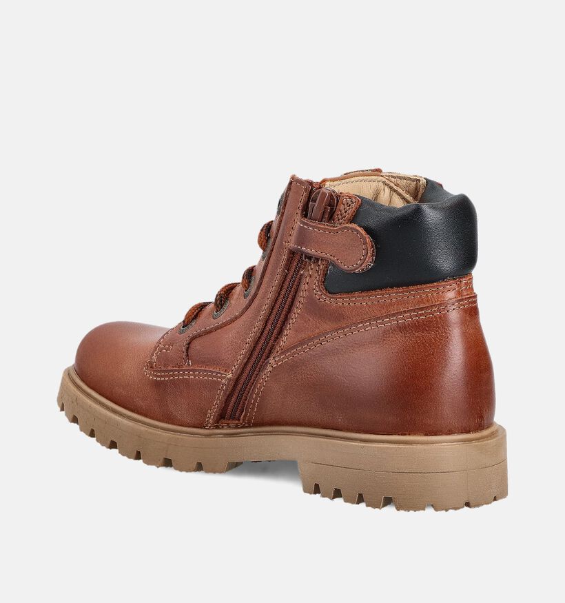 STONES and BONES Berit Cognac Boots voor jongens (361999) - geschikt voor steunzolen