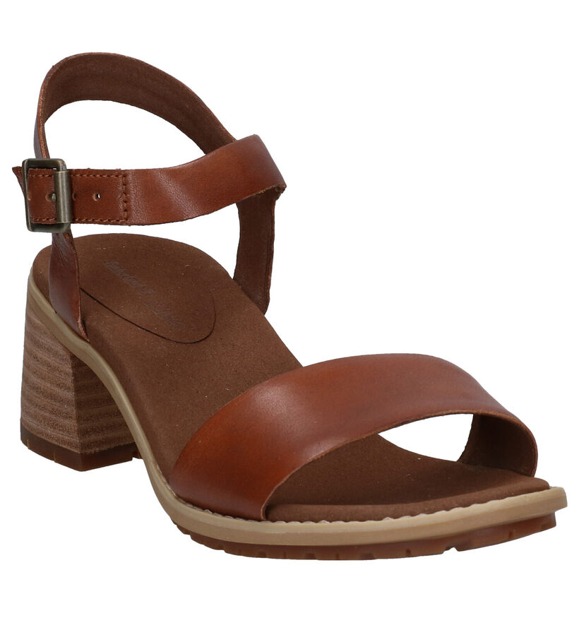 Timberland Laguna Shore Cognac Sandalen in leer (286131)