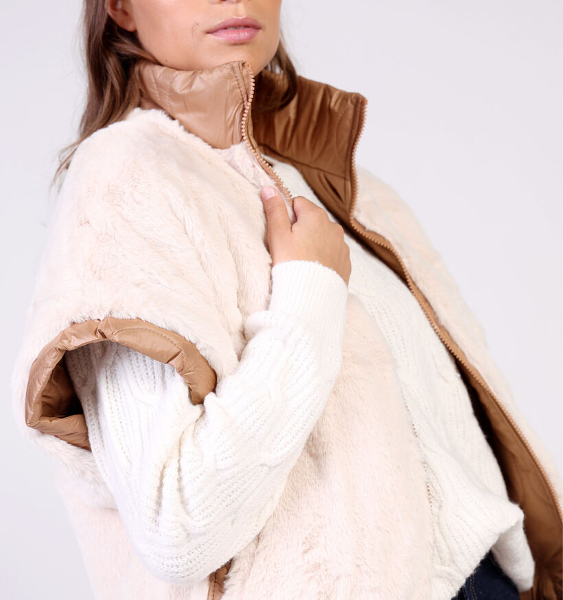 Laurent David Beige/Bruine Bodywarmer voor dames (366524)