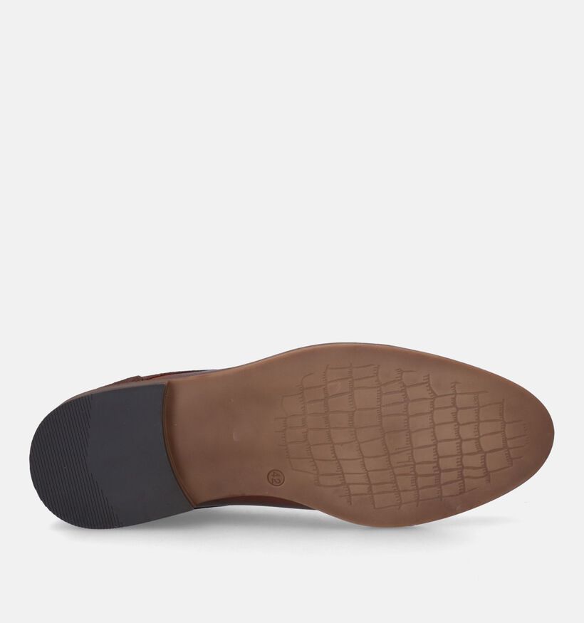 Bullboxer Cognac Geklede Veterschoenen voor heren (332306) - geschikt voor steunzolen