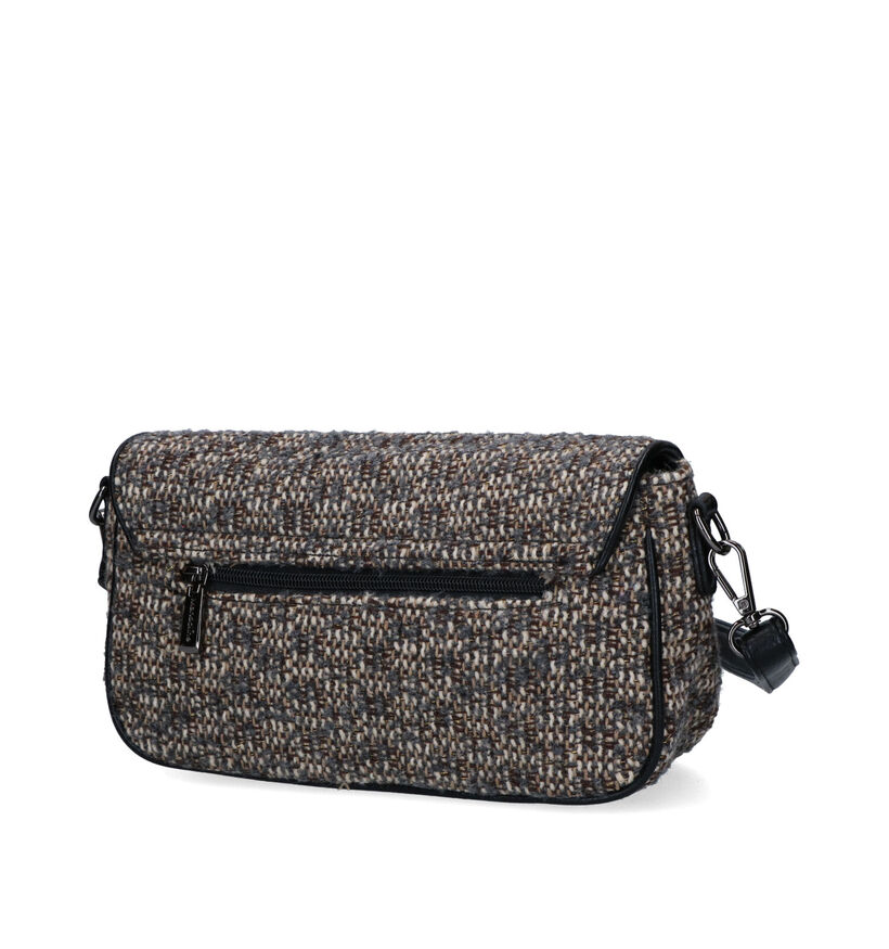 Via Limone Zwarte Crossbody Tas in stof (326014)