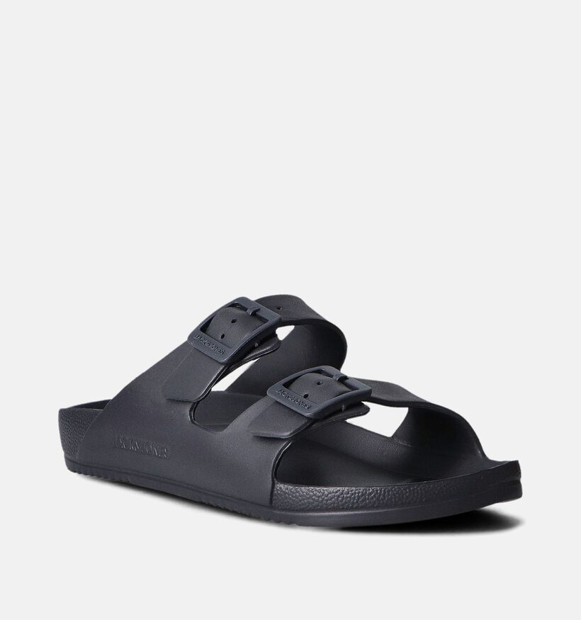 Jack & Jones Croxton Moulded Sandal Slippers Zwart voor heren (352836)