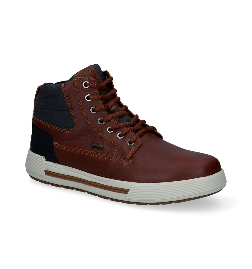 Geox Chaussures hautes en Brun foncé en textile (300884)