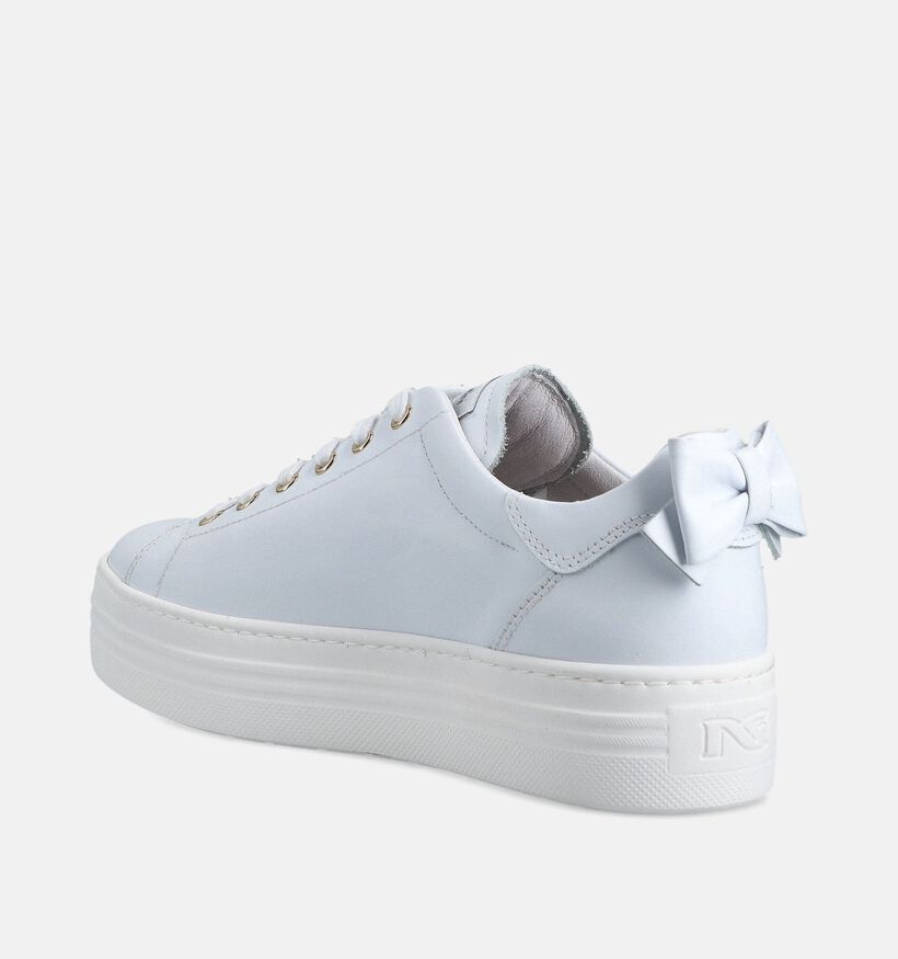 NeroGiardini Witte Platform Sneakers voor dames (369068) - geschikt voor steunzolen
